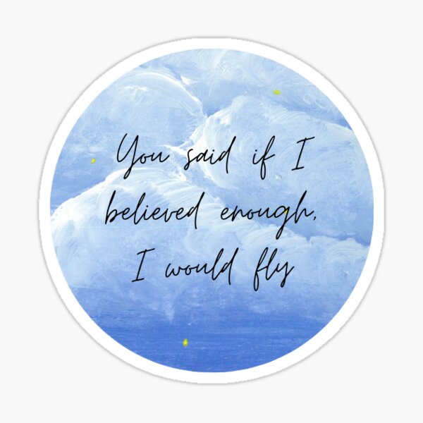 Item preview, Lyrics from Flying by Cody Fry designed and sold by London Redstone.