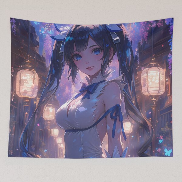 Item preview, Girl Charming Hestia DanMachi Anime Wisteria Lantern Path Enchanted designed and sold by mildaclairmo.