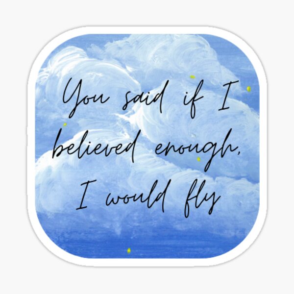 Item preview, Lyrics from Flying by Cody Fry designed and sold by London Redstone.