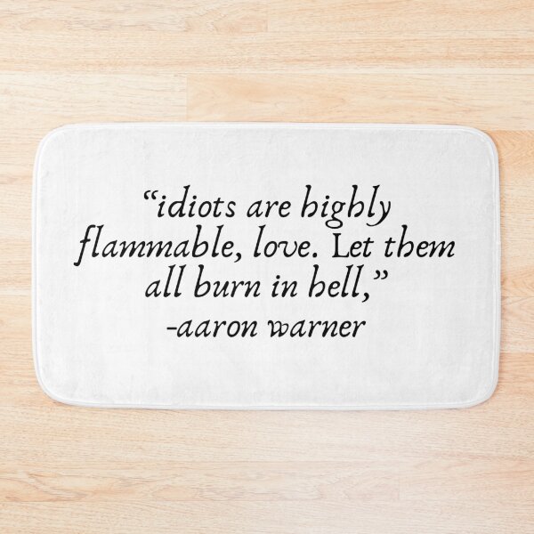 Item preview, aaron warner shatter me quote designed and sold by Neadoodles.