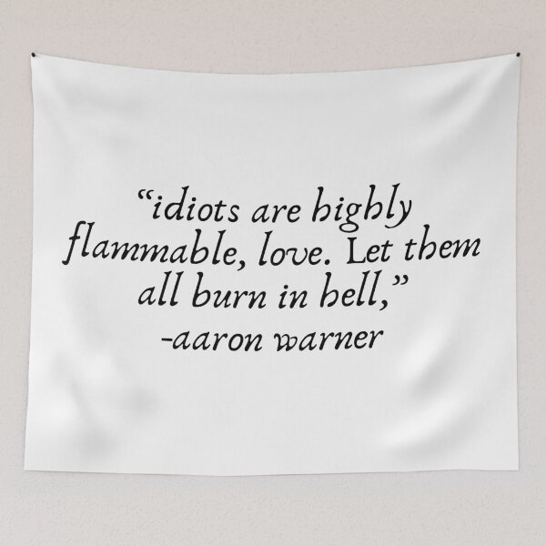 Item preview, aaron warner shatter me quote designed and sold by Neadoodles.
