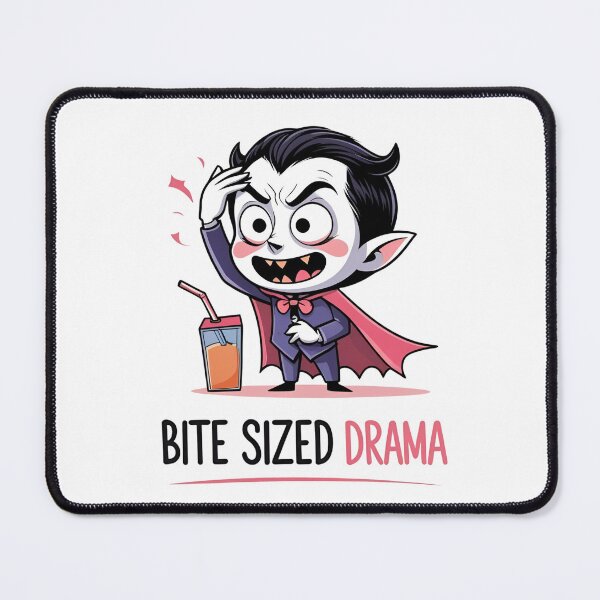 Item preview, Dramatic Vampire Cartoon With Funny Caption designed and sold by Nathaphat514.