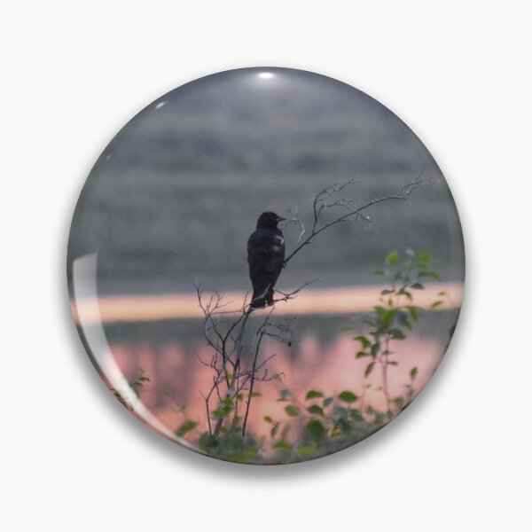 Item preview, Bird on Branch looking at river designed and sold by NaVisuals.