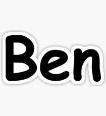Font Name Ben Sticker