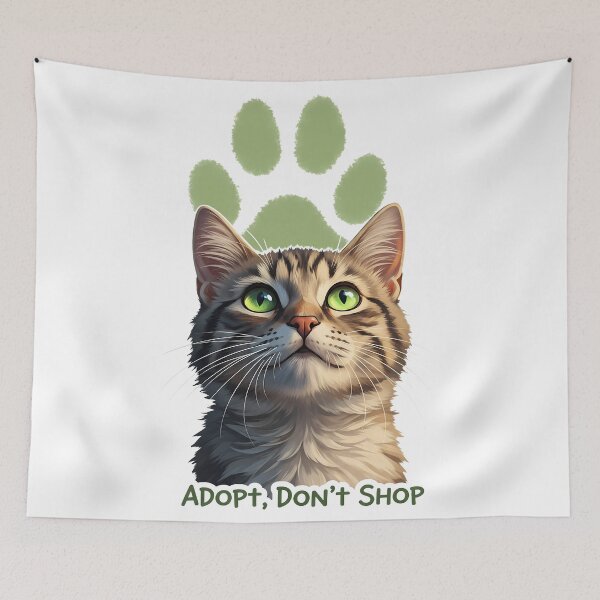 Item preview, Adopt Don't Shop Rescued Cat designed and sold by zoughlal.
