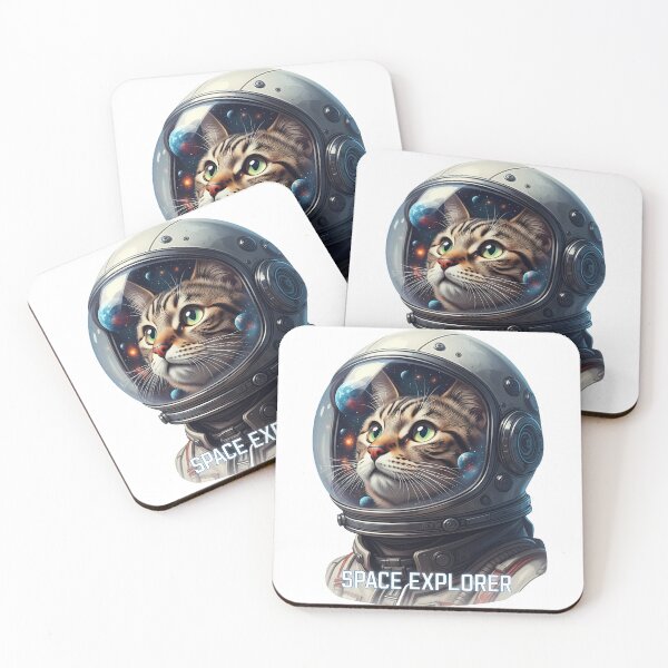 Item preview, Cat Space Helmet Space Explorer designed and sold by zoughlal.