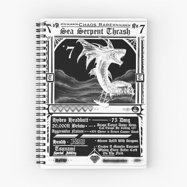 Item preview, Sea Serpent Thrash, Chaos Rare (DNW Trading Card) designed and sold by Destination  Nowhere.