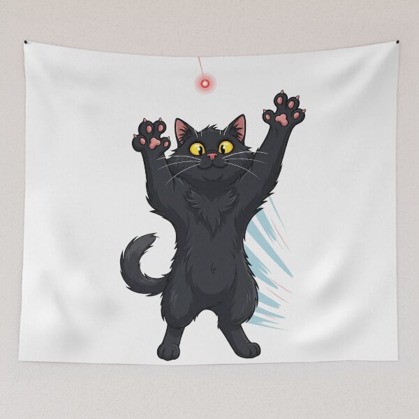 Item preview, Cat Playing Laser Pointer Dot designed and sold by zoughlal.
