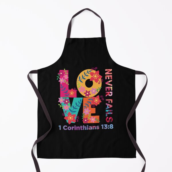 Item preview, Love Never Fails – 1 Corinthians 13:8 Floral Scripture Design | Bible Verse | Inspirational designed and sold by JirehKollezion.
