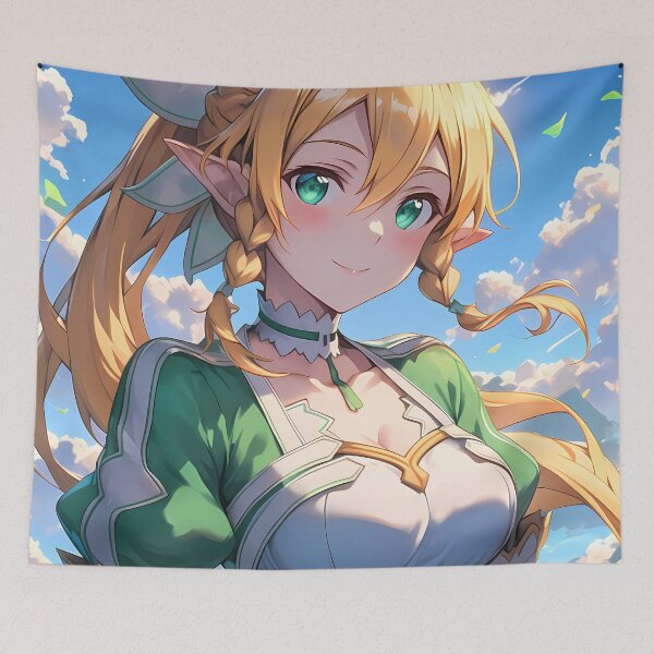 Aperçu de l'œuvre Leafa Sword Art Online Anime Wind Elf Protector créée et vendue par mildaclairmo.