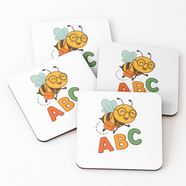 Item preview, Buzzy Bee Learns ABC – Cute School Bee Design for Kids designed and sold by Uglyandcute.