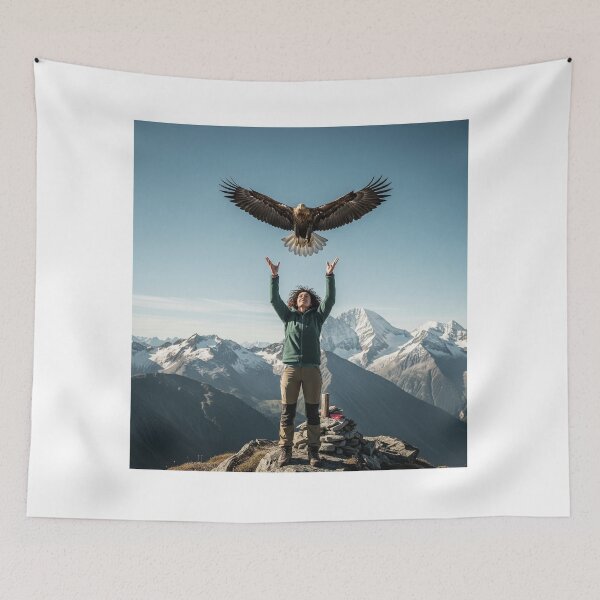 Item preview,  Eagle on the Mountain designed and sold by WildSoul04.