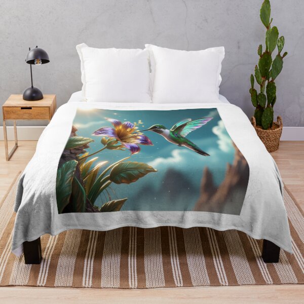 Item preview, Hummingbird Sipping Nectar on Alien Exoplanet designed and sold by Max Store.