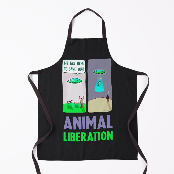 Item preview, Animal Liberation - Cow and pig abduction designed and sold by Frank J. Art.