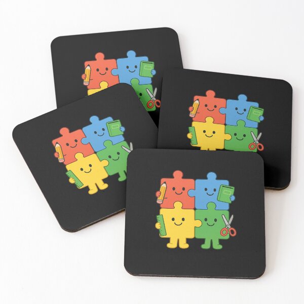 Item preview, Back to School Puzzle Friends  designed and sold by Uglyandcute.