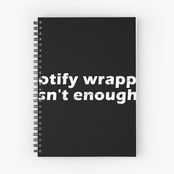 Item preview, sptoify warped not enough text with crack texture designed and sold by astriebatik.
