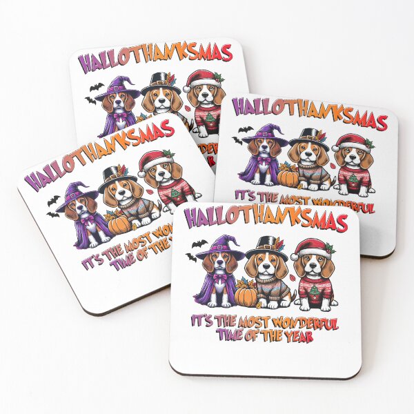 Item preview, Beagle Halloween Thanksgiving Christmas  designed and sold by doodIllustrate.