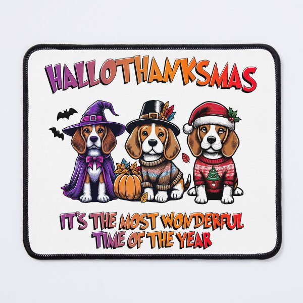 Item preview, Beagle Halloween Thanksgiving Christmas designed and sold by doodIllustrate.
