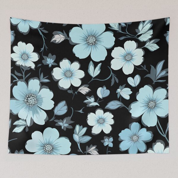 Item preview, Blue Floral Pattern designed and sold by JiffyGirls.