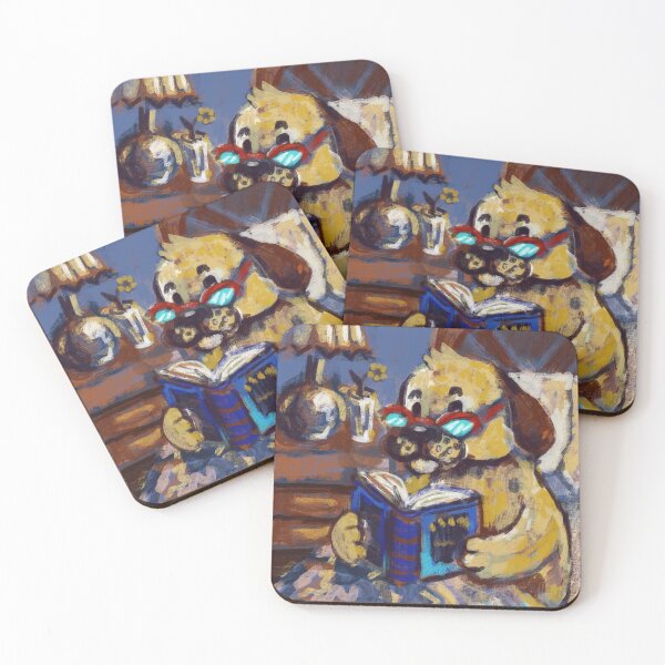 Item preview, dog reading before sleep designed and sold by guilhernunes.