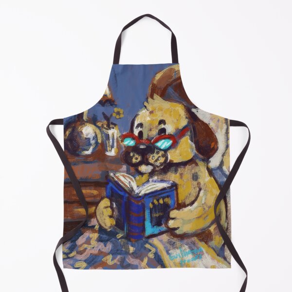 Item preview, dog reading before sleep designed and sold by guilhernunes.