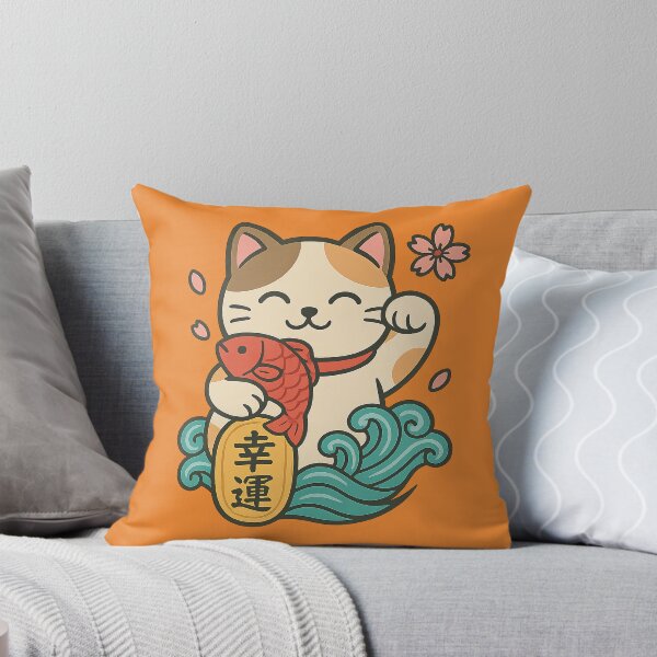 Item preview, Lucky Cat (Maneki-neko) Illustration designed and sold by jgvisualarts.