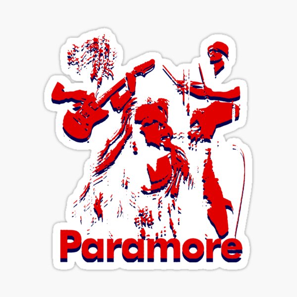 Item preview, Vintage Red Sillhouette Rock Band designed and sold by ArtVisualind.