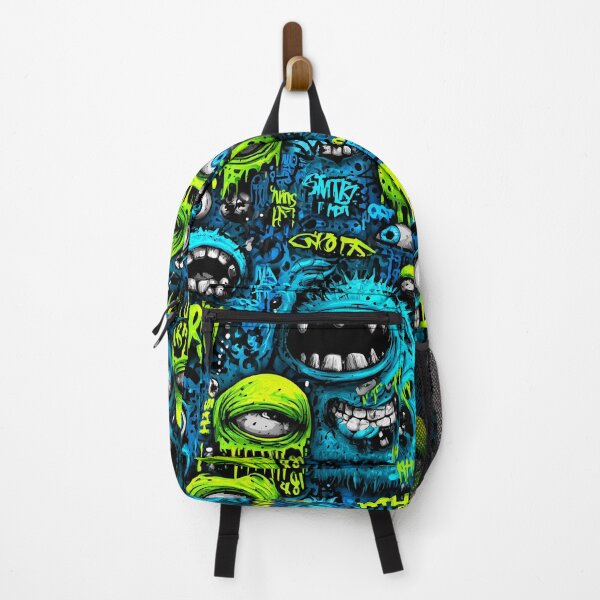 Item preview, Graffiti Monster Madness – Neon Urban Eye-Creature Street Art designed and sold by Art of Ngu.