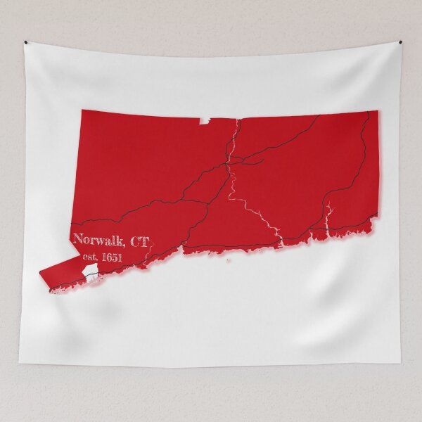 Item preview, Norwalk, CT [Red] designed and sold by PhilbonianDezin.