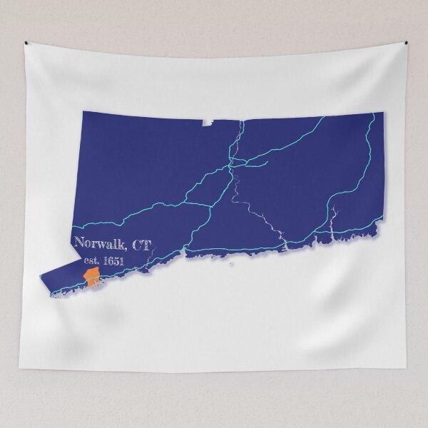 Item preview, Norwalk, CT [Blue] designed and sold by PhilbonianDezin.