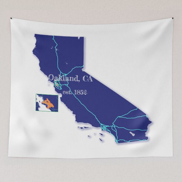 Item preview, Oakland, CA [Blue] designed and sold by PhilbonianDezin.