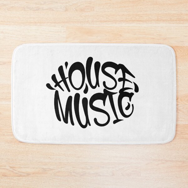 Item preview, HOUSE MUSIC  - Graffiti Spray Tag (Black)  designed and sold by Discothreadz.