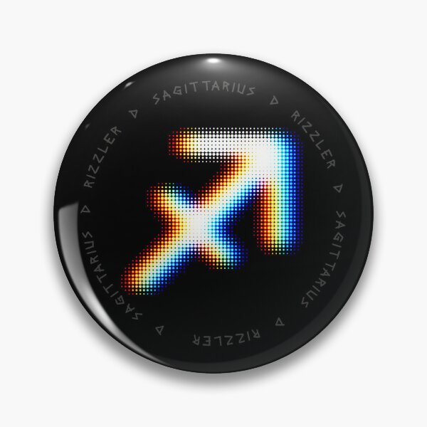 Item preview, Sagittarius Glitch – Expansive Halftone Zodiac Symbol in Motion designed and sold by H Jonas.