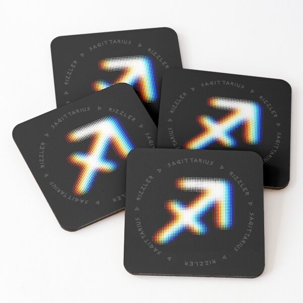 Item preview, Sagittarius Glitch – Expansive Halftone Zodiac Symbol in Motion designed and sold by H Jonas.