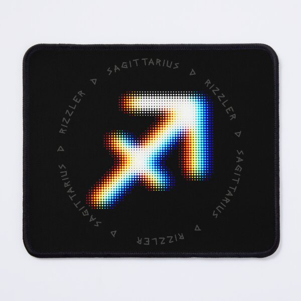 Item preview, Sagittarius Glitch – Expansive Halftone Zodiac Symbol in Motion designed and sold by H Jonas.
