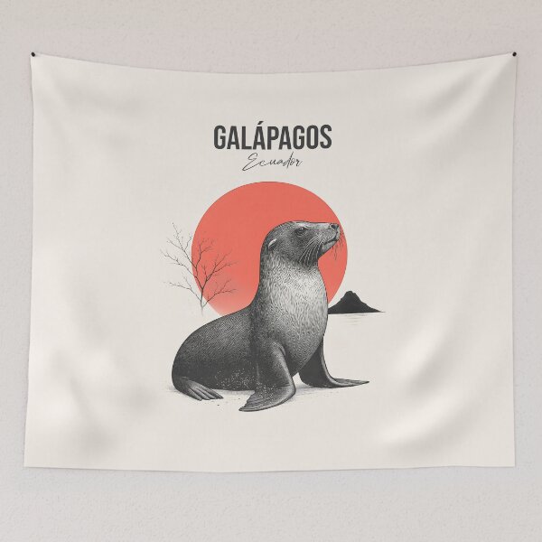 Item preview, Galápagos Sea Lion – Ecuador Wildlife Art designed and sold by EdwinkOne.