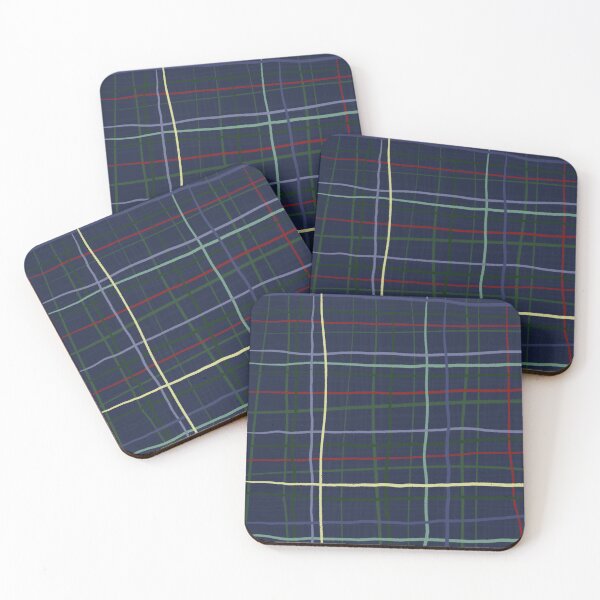 Item preview, Plaid design with navy background designed and sold by MKTplaceDesign.