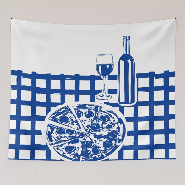 Item preview, Pizza and Wine Party designed and sold by MaiZephyr.