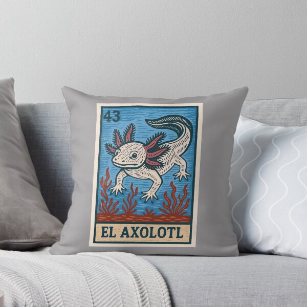 Item preview, Mexican Lottery Card 43 El Axolotl designed and sold by retrographics.