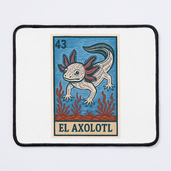 Item preview, Mexican Lottery Card 43 El Axolotl designed and sold by retrographics.