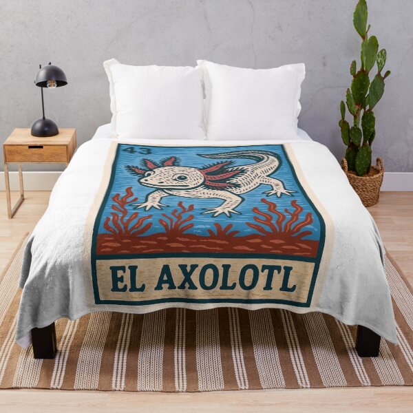 Item preview, Mexican Lottery Card 43 El Axolotl designed and sold by retrographics.