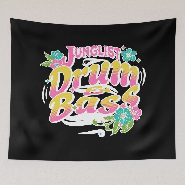 Item preview, JUNGLIST  - Island Tropic DNB (White)  designed and sold by Discothreadz.