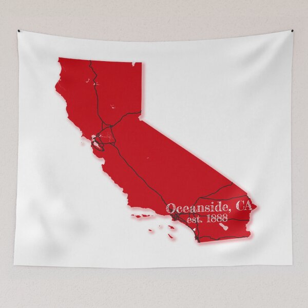 Item preview, Oceanside, CA [Red] designed and sold by PhilbonianDezin.