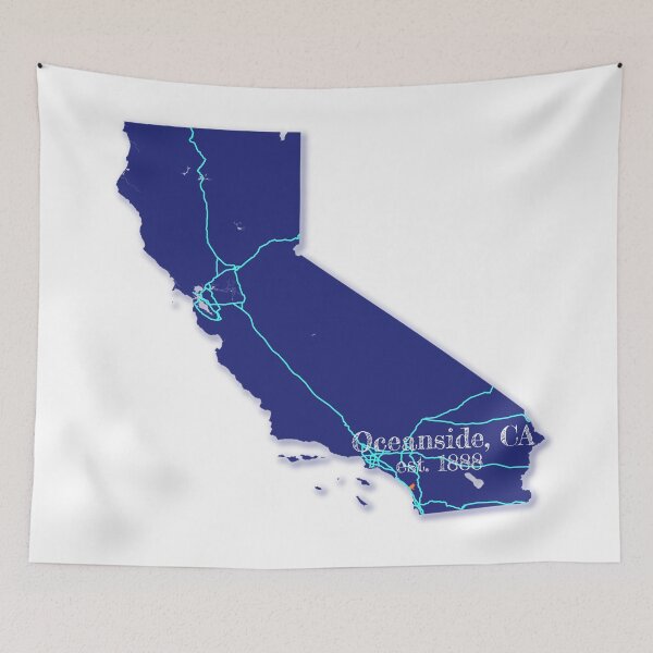 Item preview, Oceanside, CA [Blue] designed and sold by PhilbonianDezin.