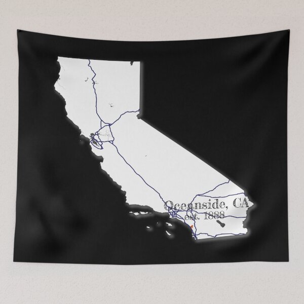 Item preview, Oceanside, CA [White] designed and sold by PhilbonianDezin.