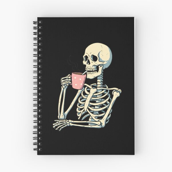 Item preview, Skeleton drinking coffee designed and sold by ZapStixDesigns.