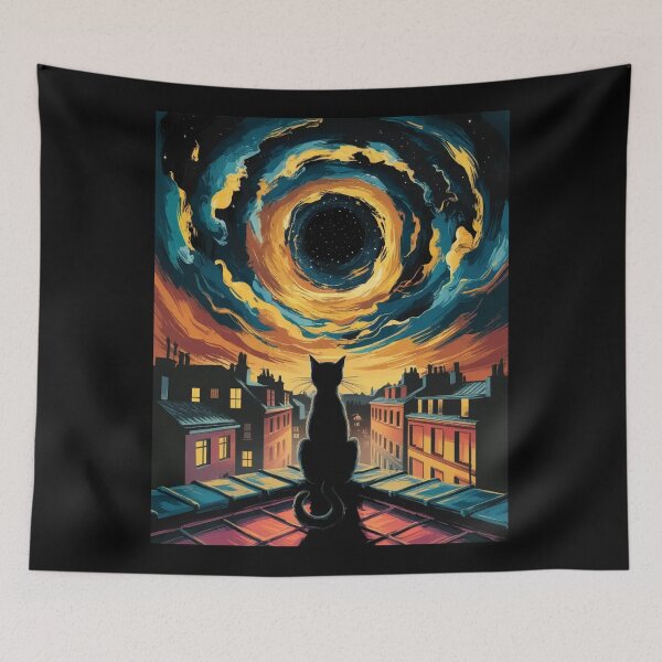 Item preview, Cosmic Cat – Watching the Spiral of Dreams designed and sold by JayceTucker89.