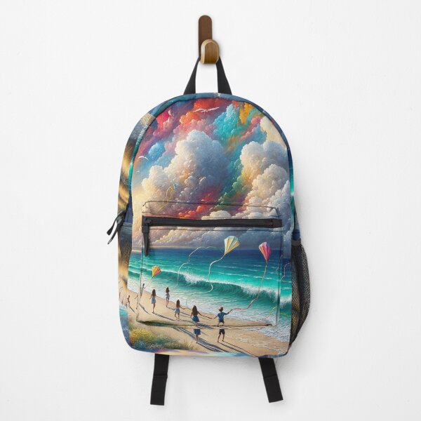 Item preview, Kite Flying at the Beach designed and sold by M-Y-A-R-T-.
