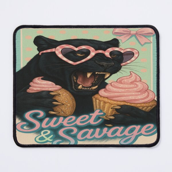 Item preview, “Sweet & Savage: The Cupcake Panther” designed and sold by Mindful56.