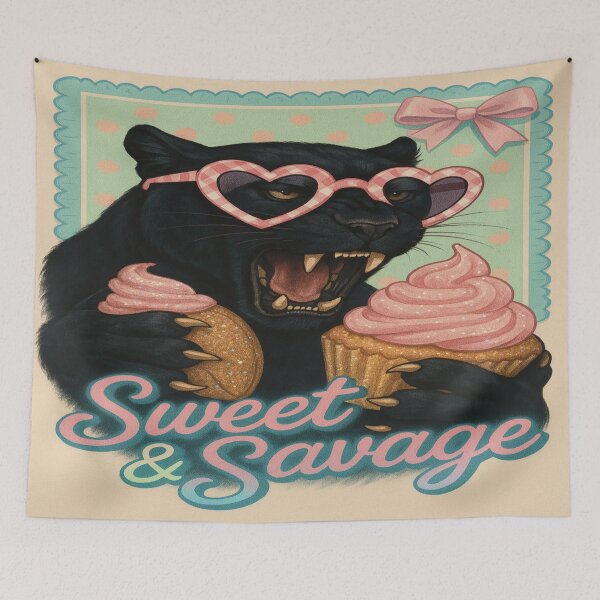 Item preview, “Sweet & Savage: The Cupcake Panther” designed and sold by Mindful56.